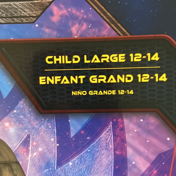 GROOT KIDS COSTUME LARGE 12/14 - Picture 2 of 5